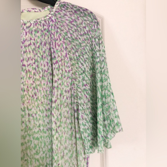L.K. Bennett Elowen Lilac and Green Animal Print Midi Dress - Picture 11 of 16
